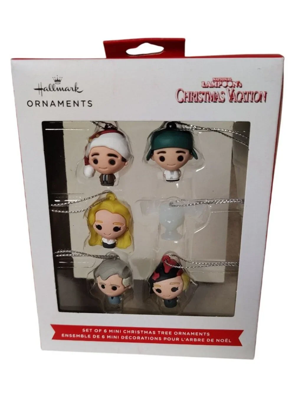 Hallmark Christmas Vacation Mini Holiday Ornaments Set Of 6 Boxed Collectibles